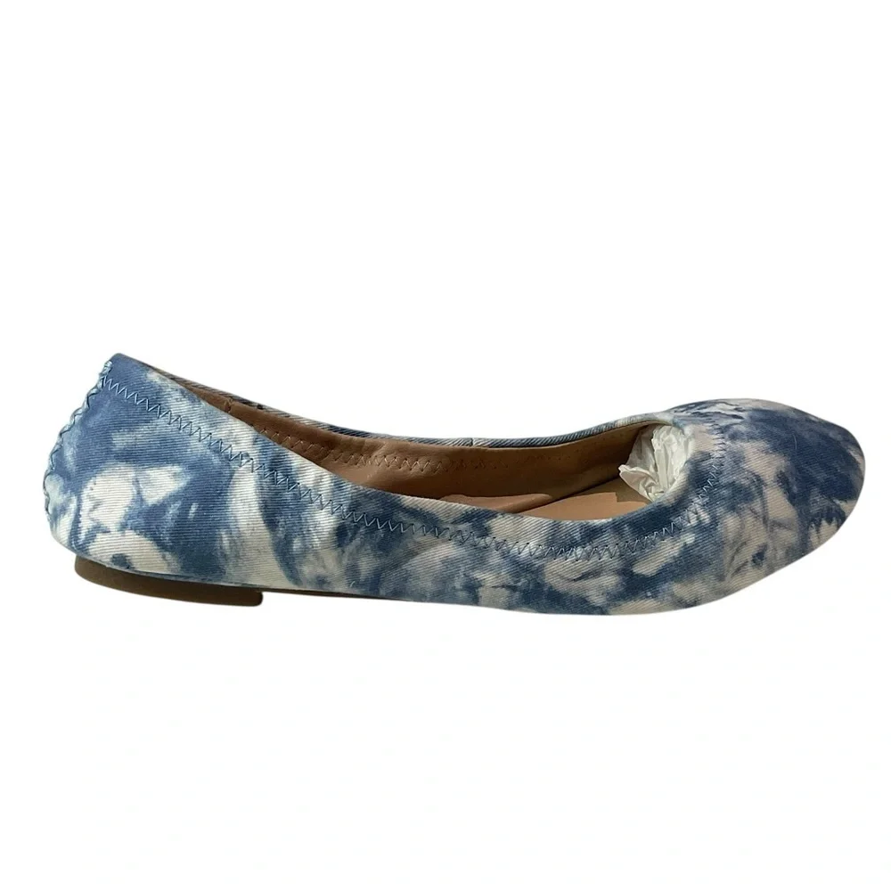 Lucky Brand Tie Dye Blue Patterned Flats Size 8